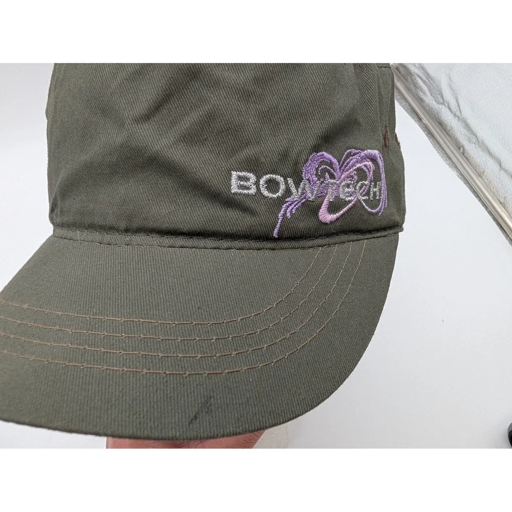 Bowtech Archery Hat Womens Olive Green Cadet Cap Snapback Ladies Fit Outdoor Cap